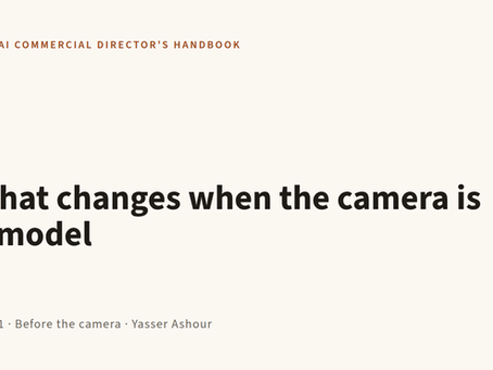 Chapter 1 · What changes when the camera is a model