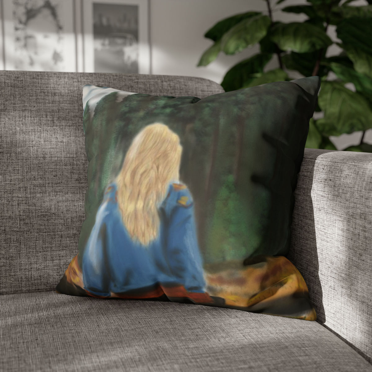 Faux Suede SB ART Pillow Case