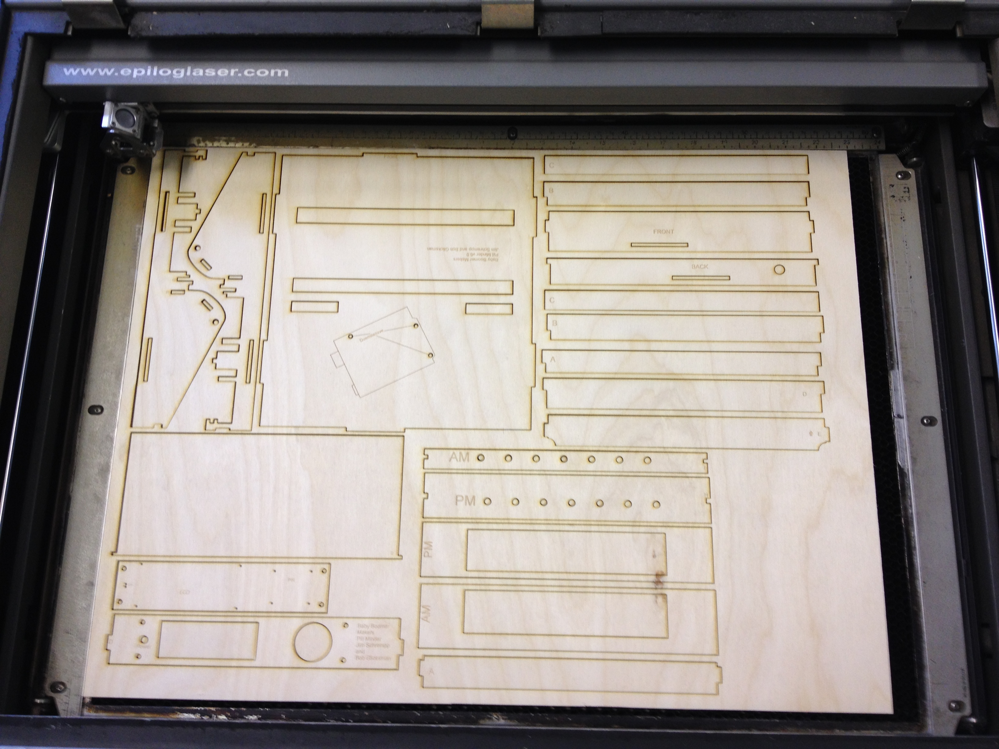 parts being cut