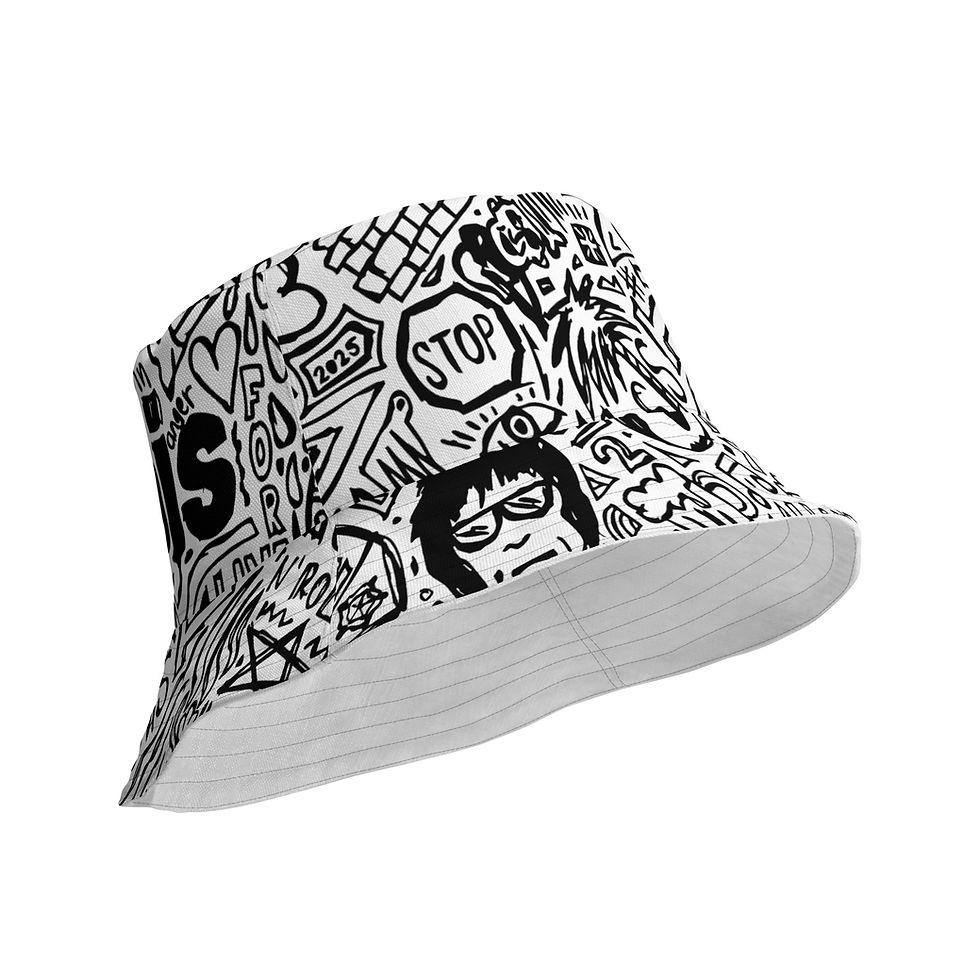 Thumbnail: 'Live Forever' Reversible bucket hat