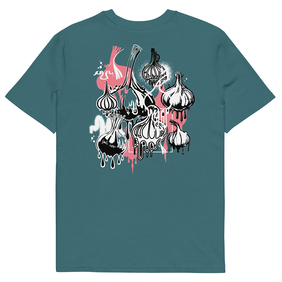 Thumbnail: Teal Garlic t-shirt