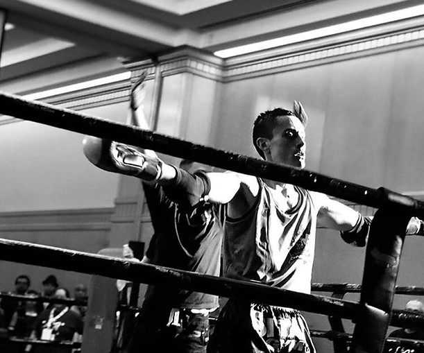 Muay thai coach Gabe Guerrero at Faction Combat Mixed Martial Arts in Mesa, AZ
