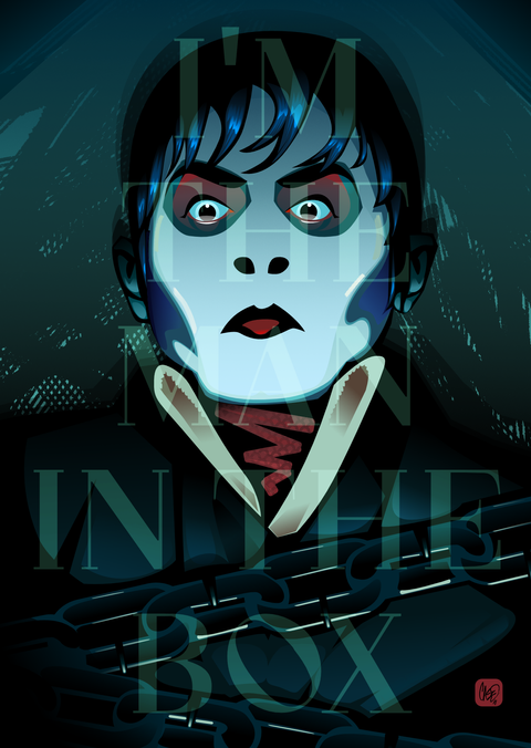 Johnny Depp's Barnabas Collins being delightfully incensed at being stuck in the box yet again. All credit due to Tim Burton, Alice in Chains, Johnny Depp and the original creators of Dark Shadows.