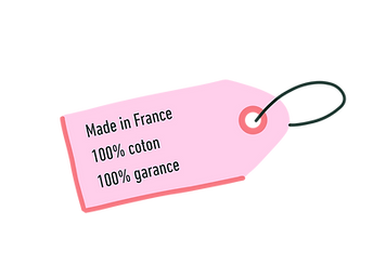 Etiquette indiquant l'origine de la teinture