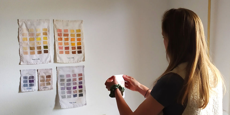 nuanciers de teinture végétale sur coton, lin, laine et soie