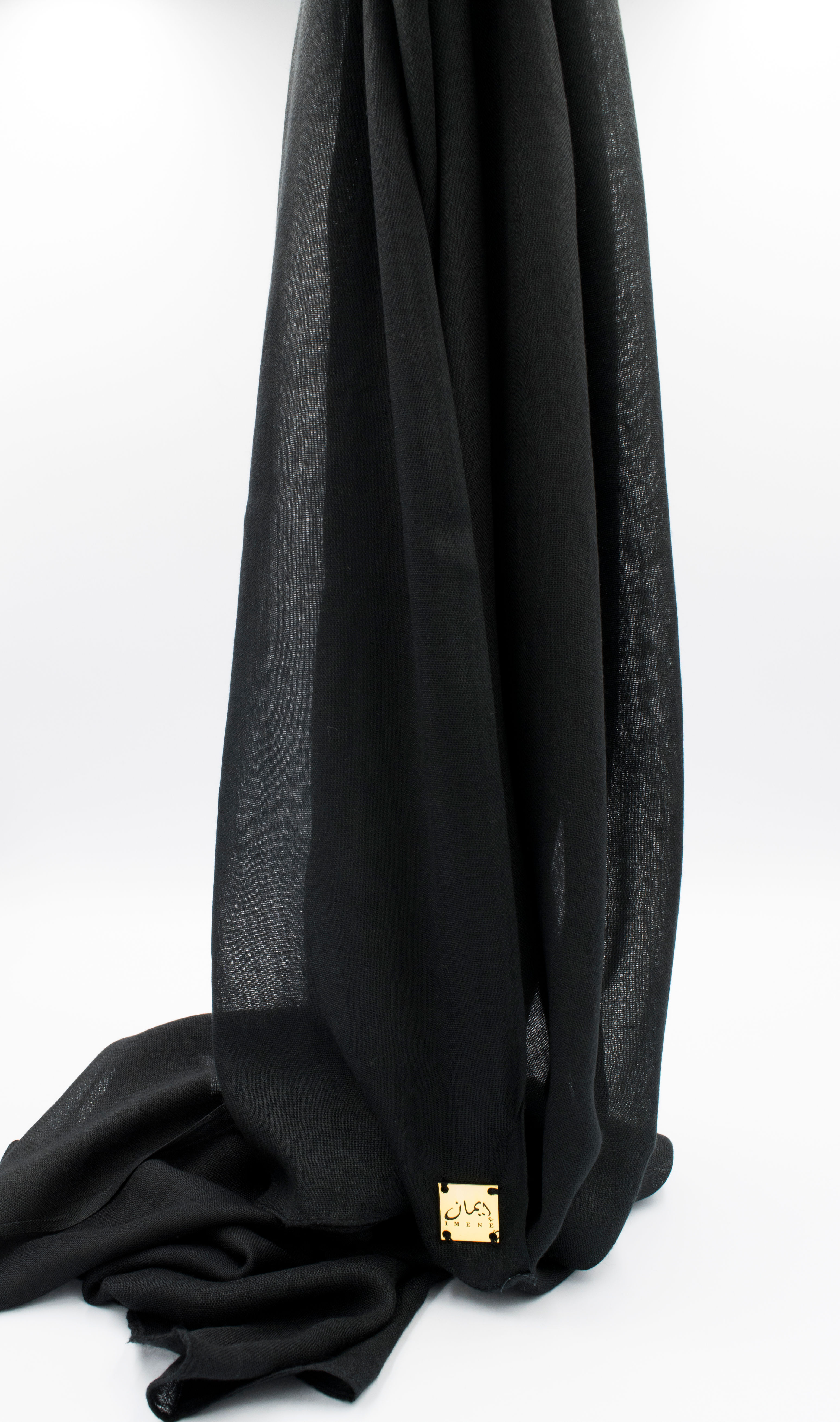 BLACK Woven Modal Hijab