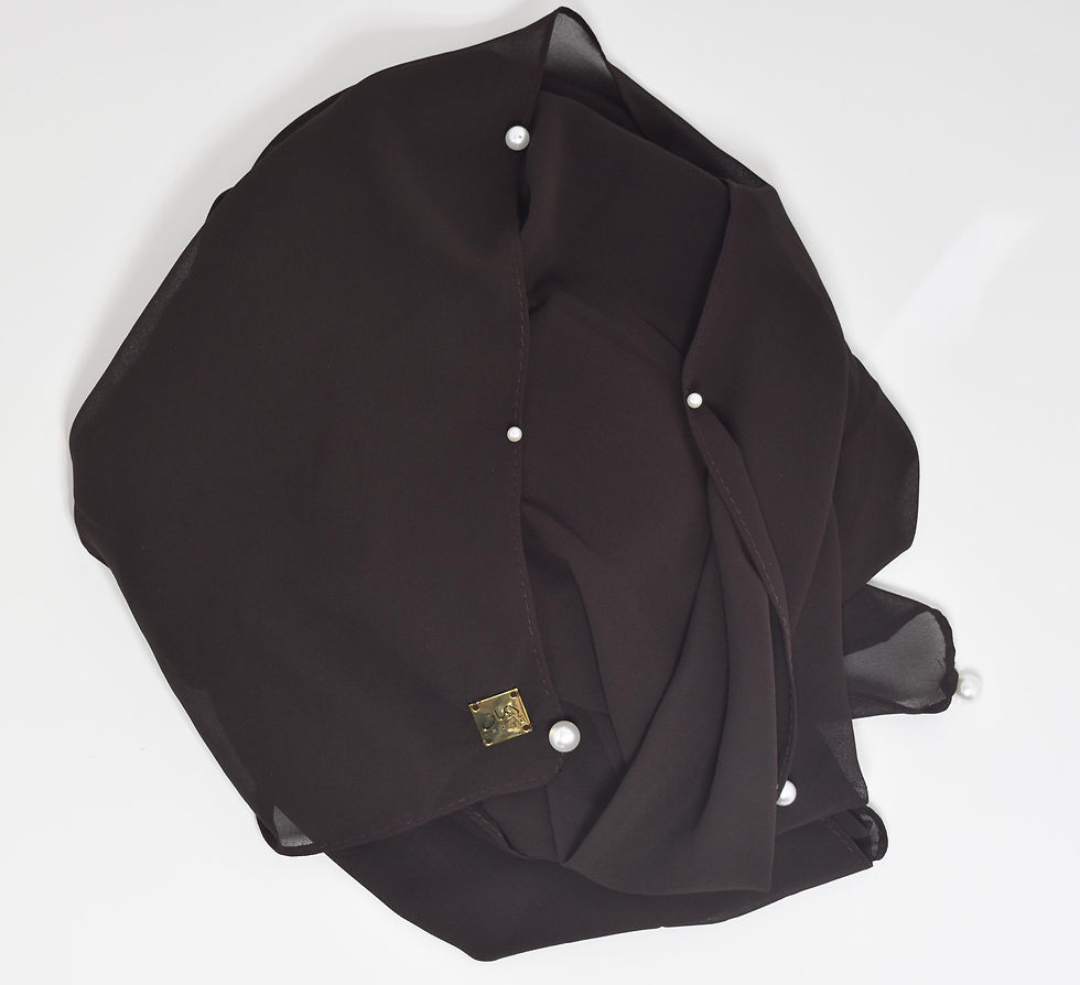 Thumbnail: Pearl Embellished Chiffon Hijab