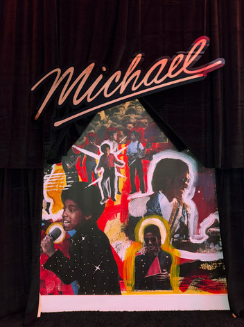 Michael (film) NYC pop up graphics