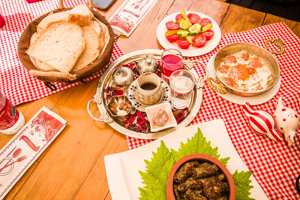 A traditional Turkish meal