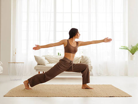 Relaxing Home Fitness Space