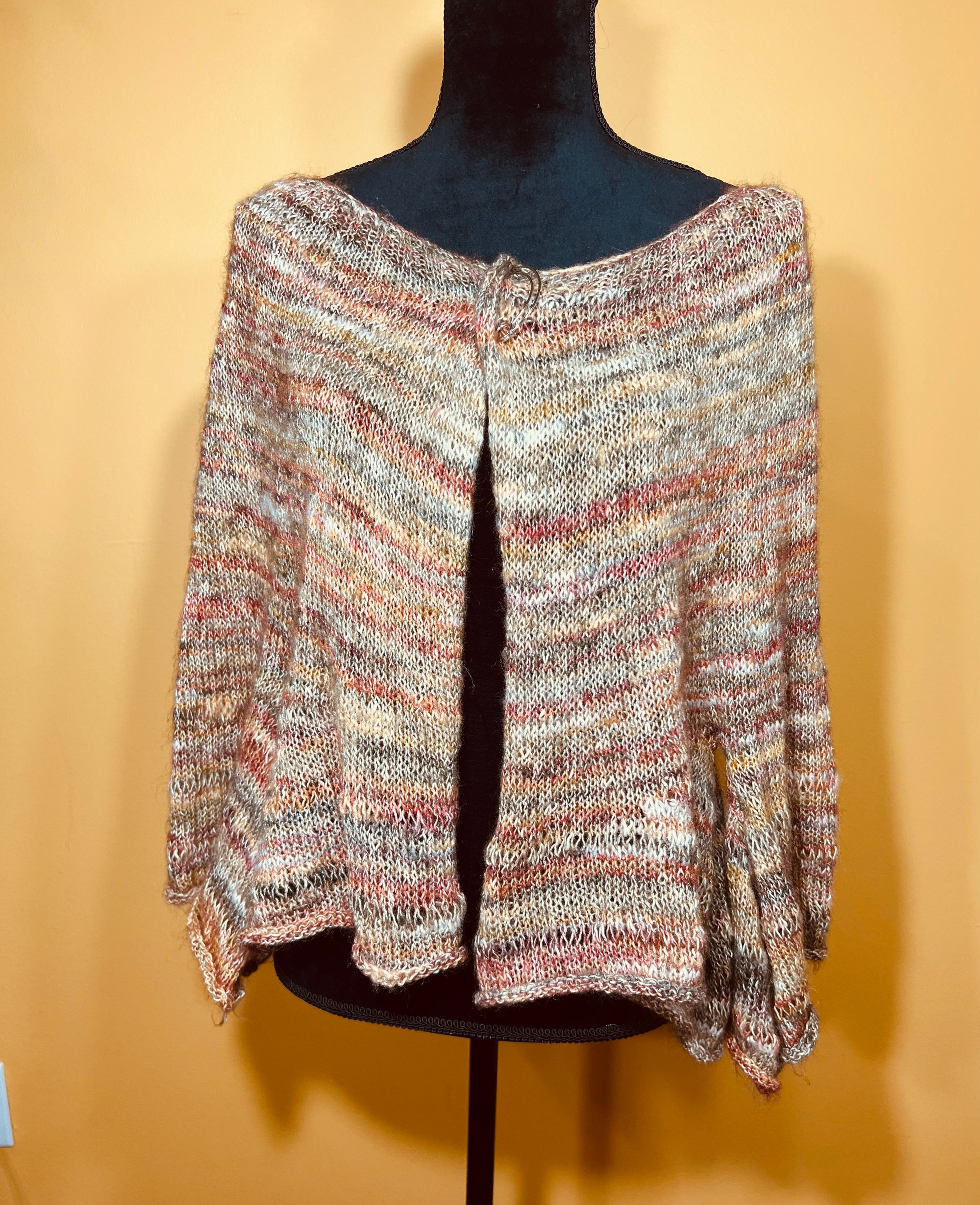 Knitted Blouse Sweater in Multi Colors