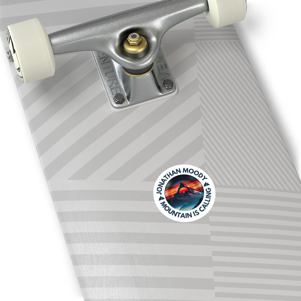Thumbnail: Jonathan Moody - Mountain is Calling Round Stickers