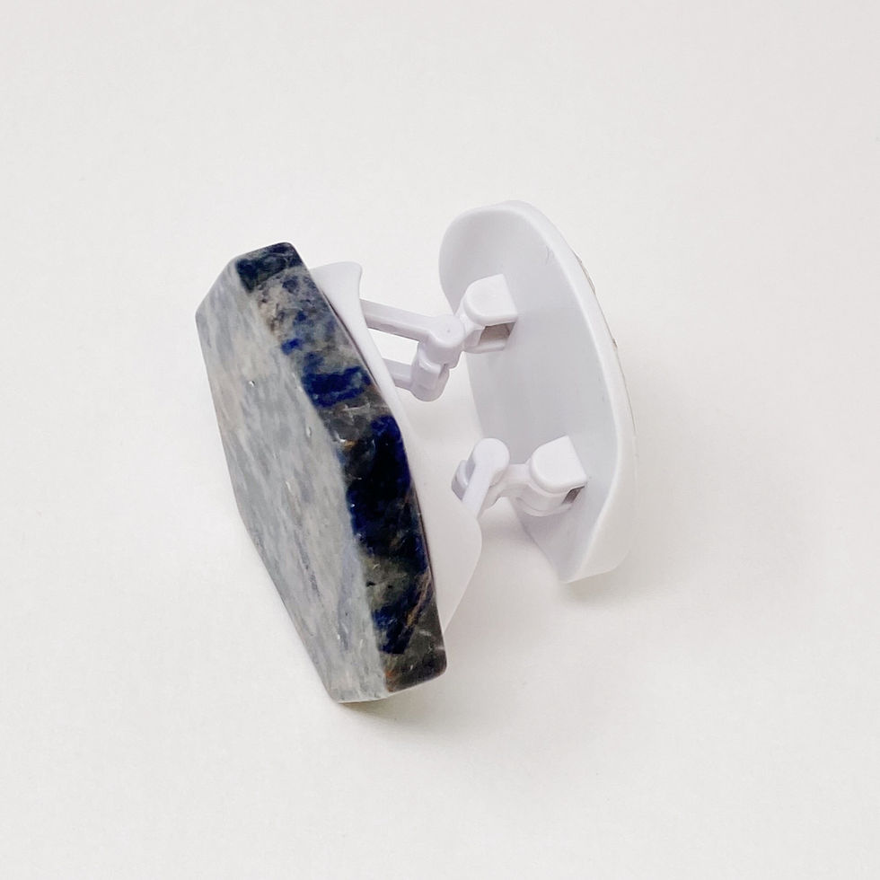 Miniature : Choix de 6 support d'appareils mobiles en pierres naturelles Hexagones