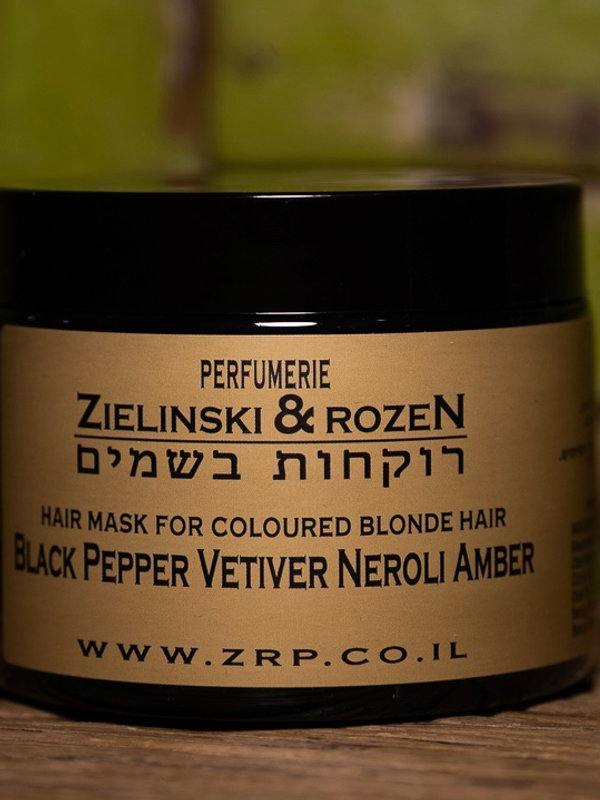 מסיכה לשיער צבוע בלונד - פלפל שחור, וטיבר, נרולי ואמבר
