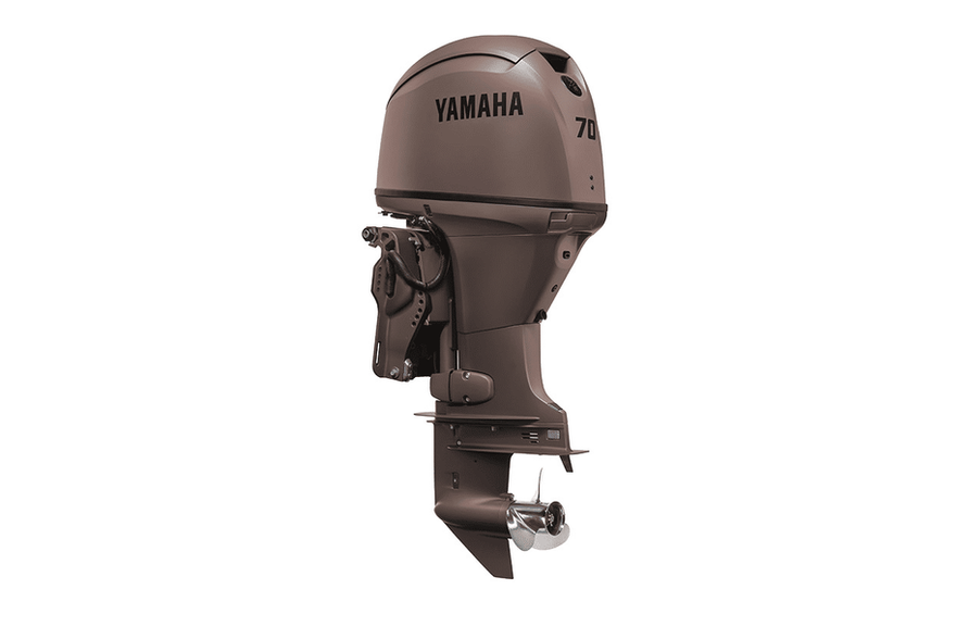 Yamaha F70LB3 70HP Matte Brown Outboard Motor - Remote Mechanical, 20-inch Shaf