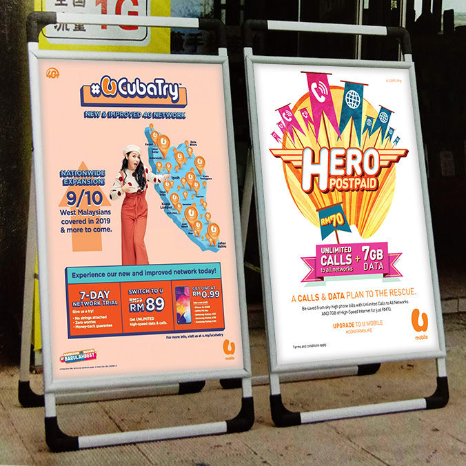 Imej kecil: Poster Stand - H5 (Double Sided)