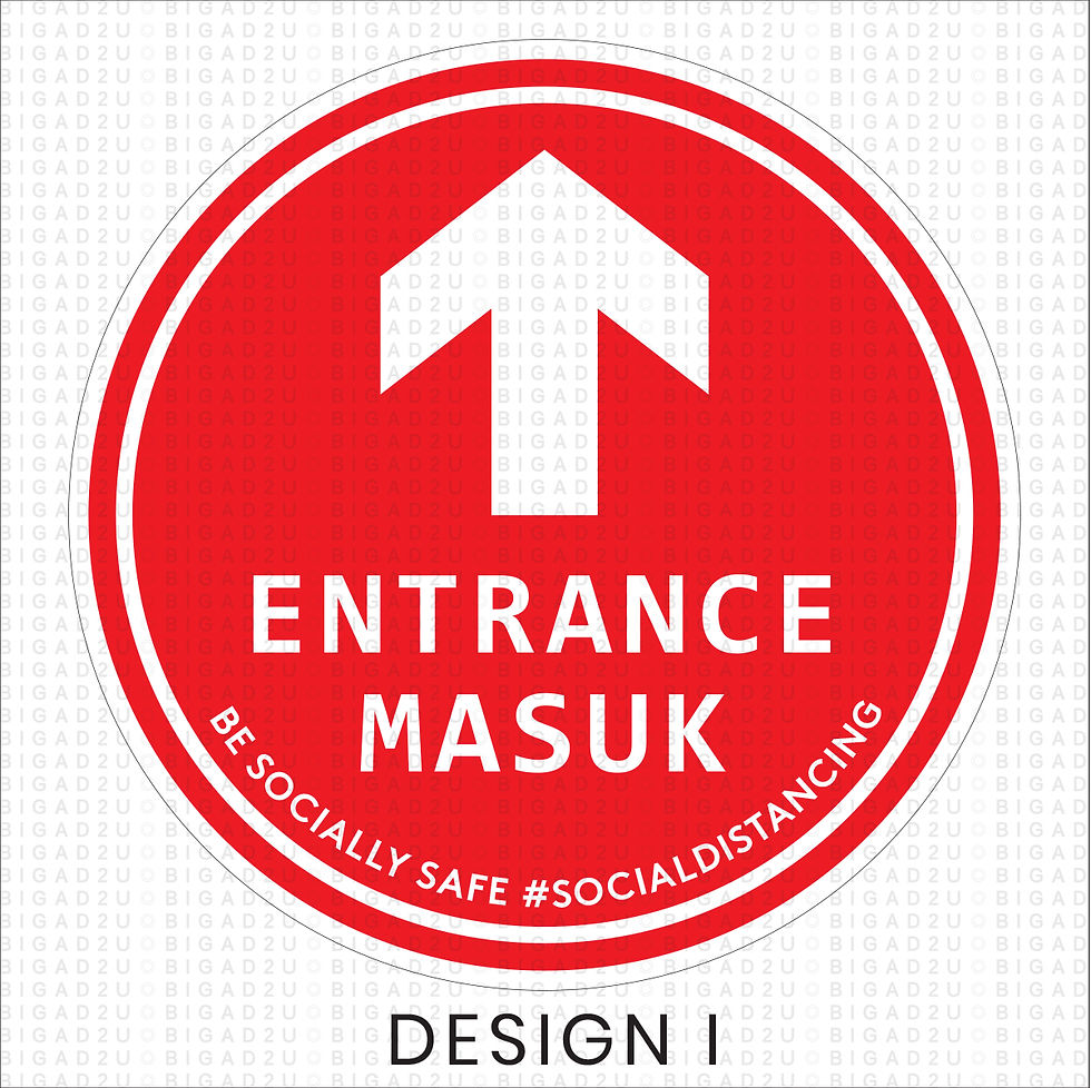 Imej kecil: Social Distancing Floor Sticker