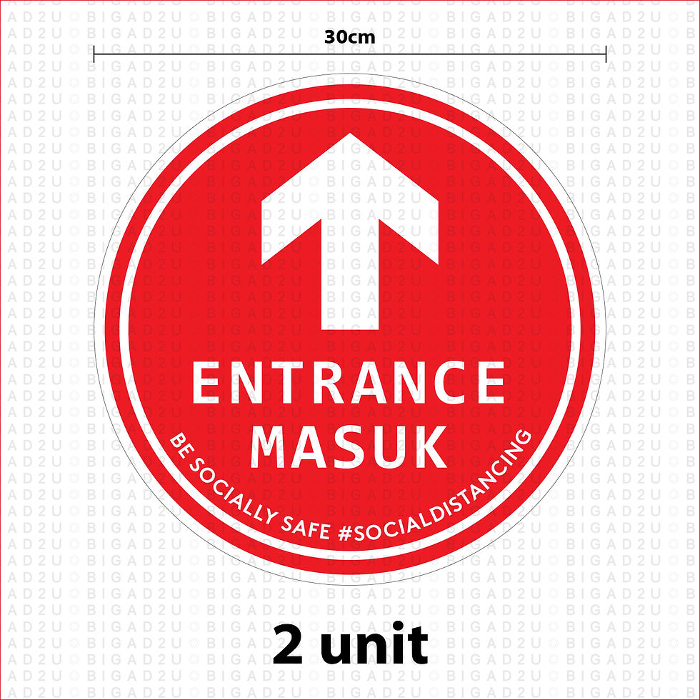 Imej kecil: Social Distancing Sticker Set