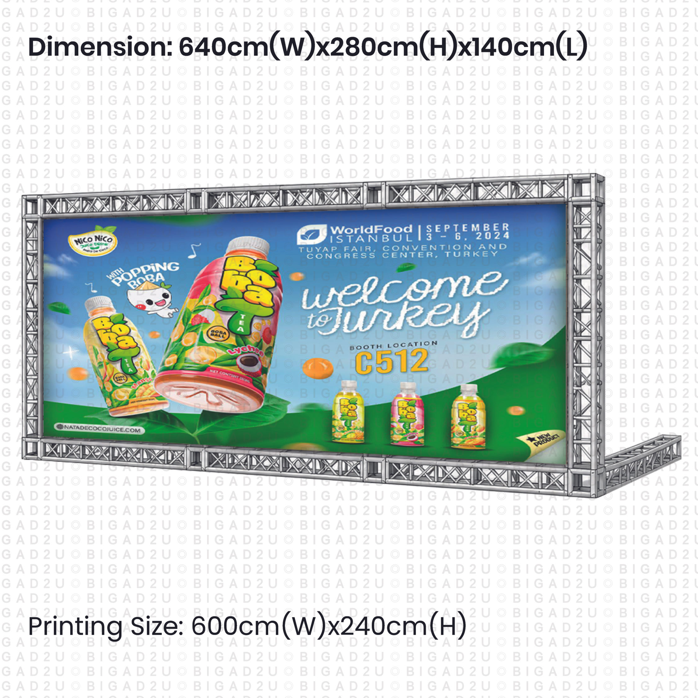 Truss System 640cmx280cm