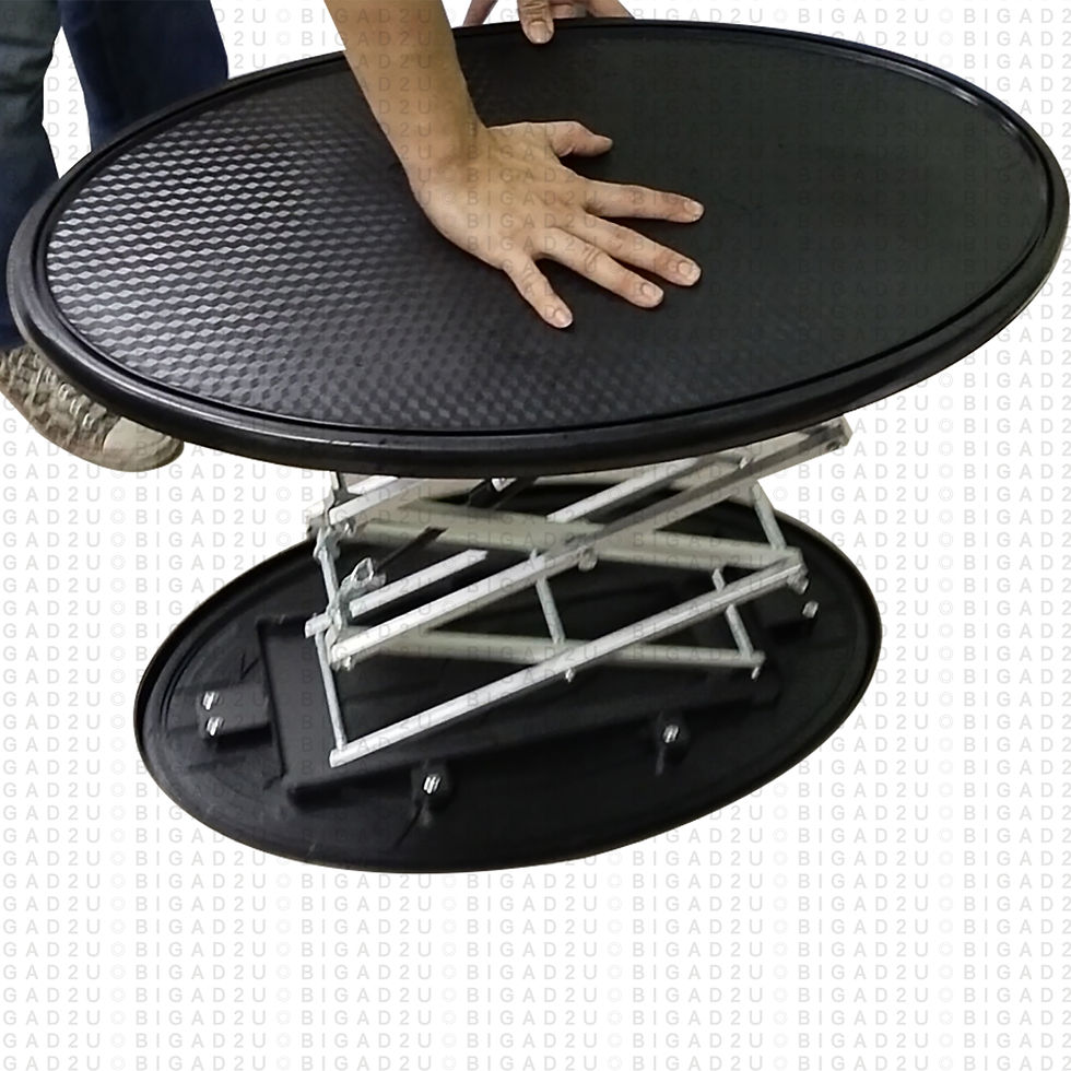 Imej kecil: Hydraulic Tension Fabric Pop Up Counter (Oval Shape)