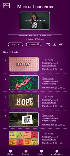 Your Saved Mental Toughness Playlist on Guiding Stars