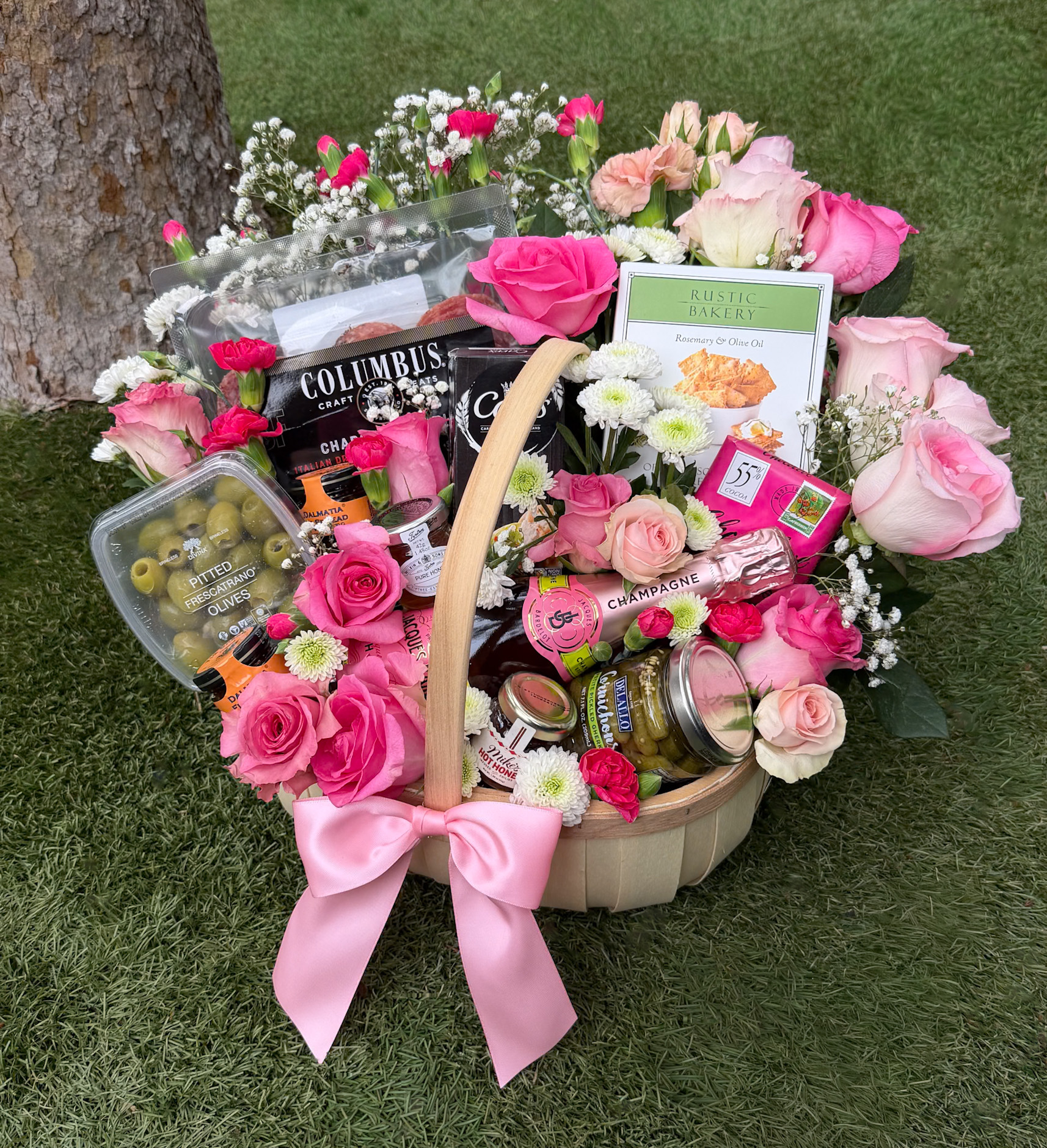 Flower Garden Charcuterie Gift Basket