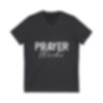 Thumbnail: Prayer Works. Unisex Jersey Short Sleeve V-Neck Tee