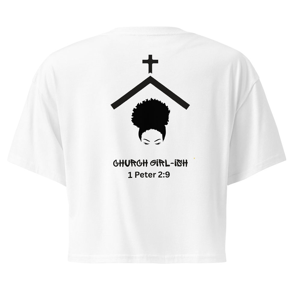Thumbnail: ChurchGirl-Ish Crop Top (White)