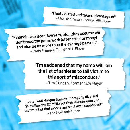 The Problem: Misconduct of Trusted Advisors Costs Athletes Millions
