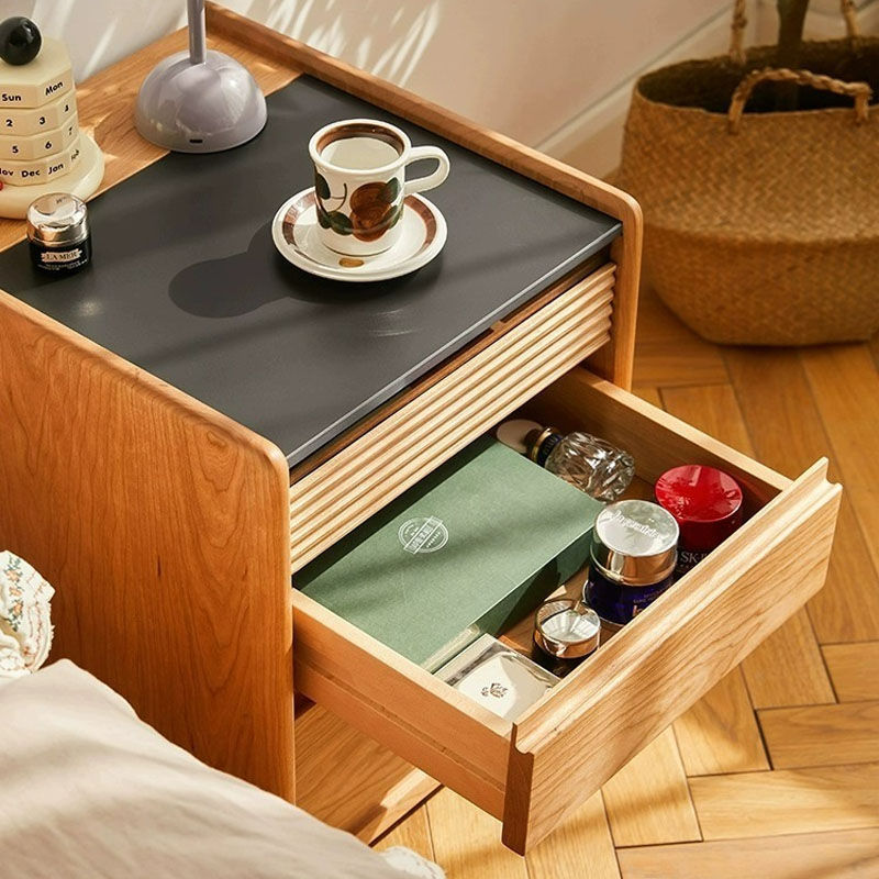 Thumbnail: Solid Wood Movable Bedside Table