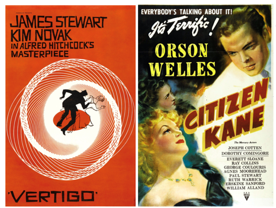 Both Vertigo and Citizen Kane frame obsession and power through a masculine perspective, visually positioning women as objects shaped by male desire and control.