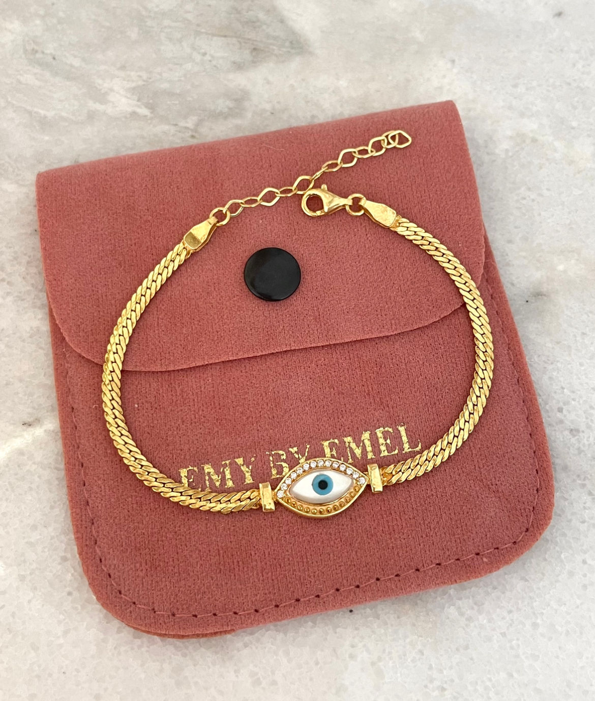 Hasır Zincirli Göz Bileklik