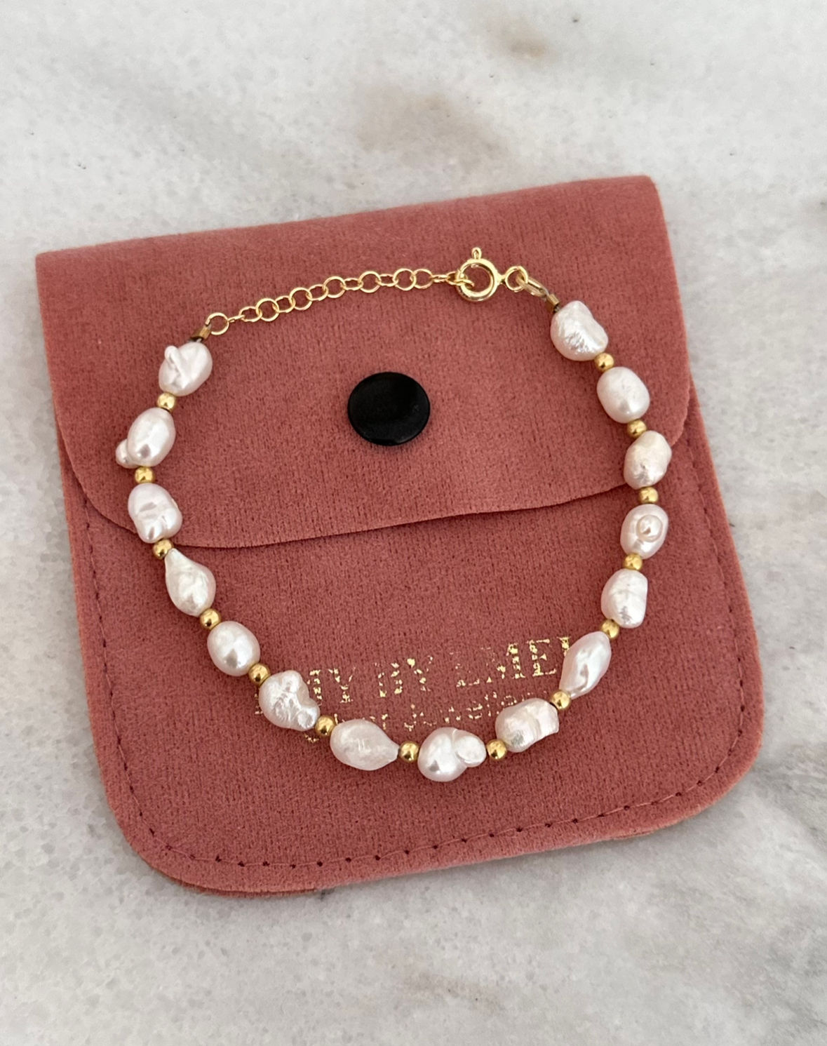 Doğal Barok İncili Bileklik