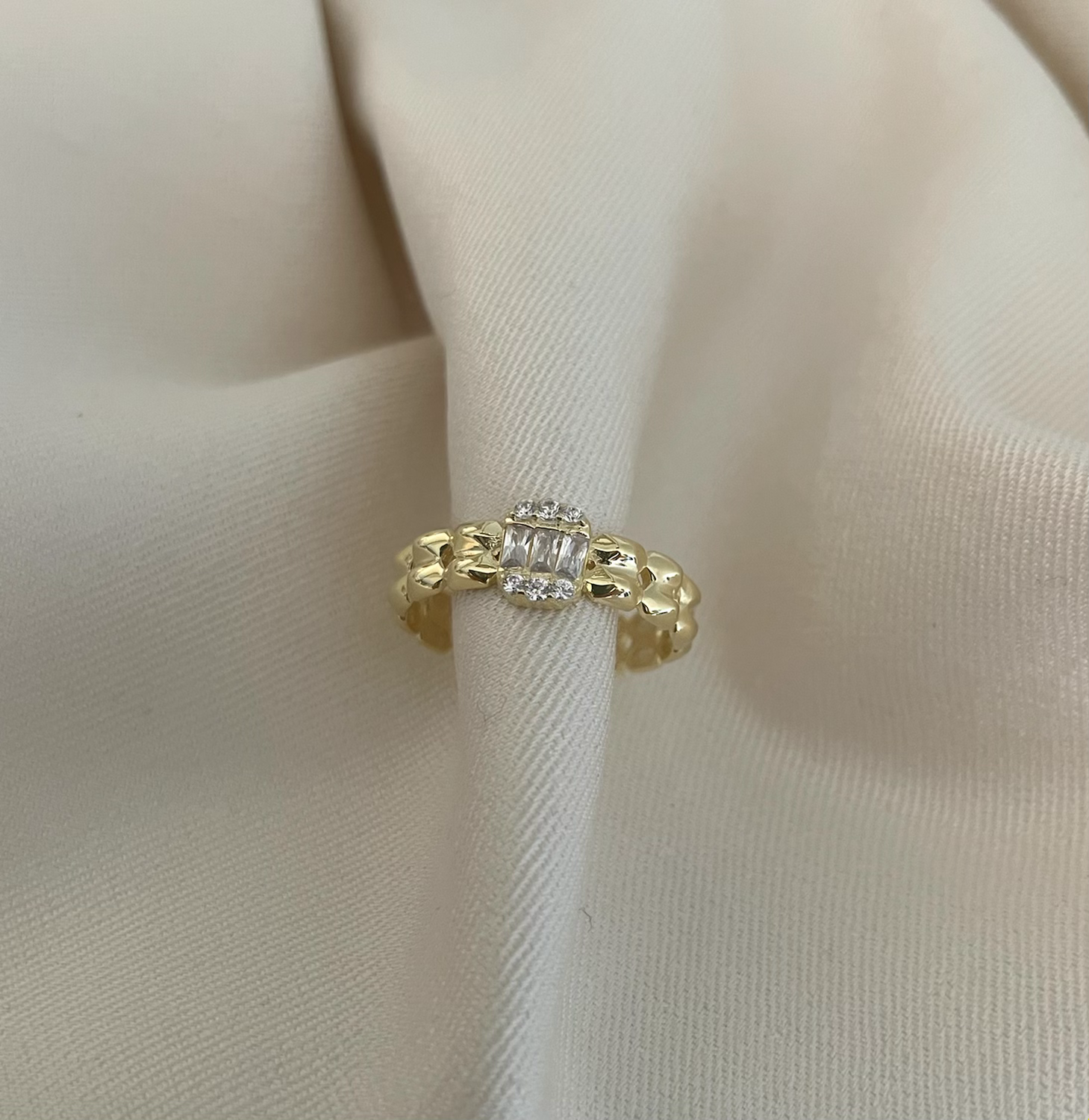 Baget Taşlı Yüzük