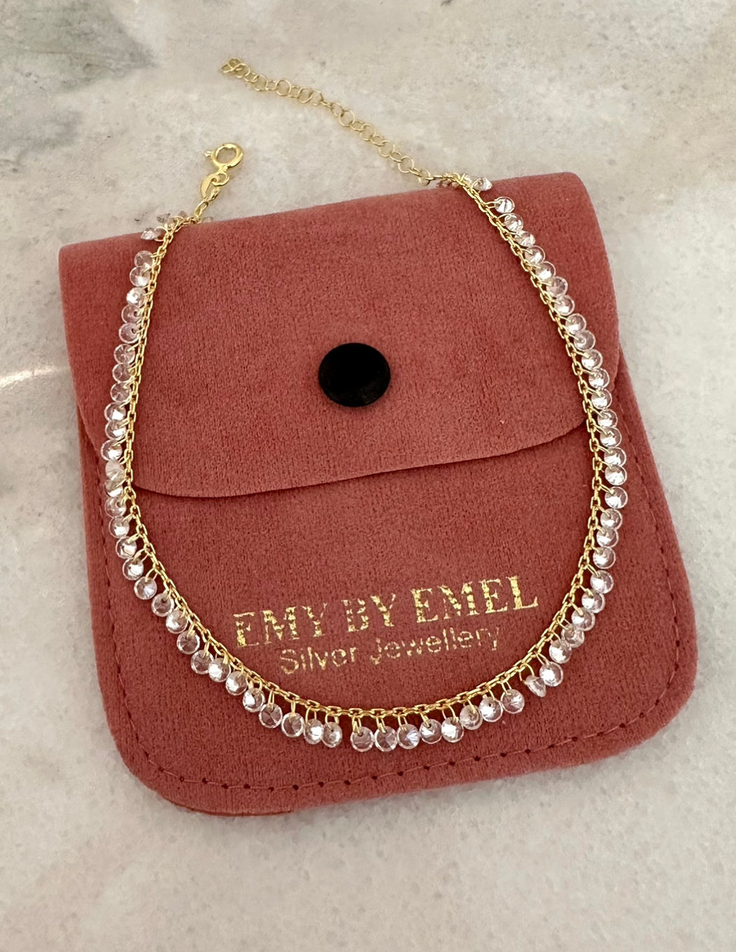 Kristal Taşlı Halhal