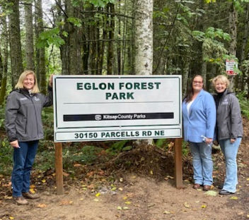 Kitsap County Commissioners C. Rolfes, K. Walters & Port Gamble S'Klallam Elder M. Grady