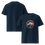 Miniature : T-shirt unisexe french navy avec illustration de rhinocéros dans un cercle rouge barré, symbole anti-braconnage.