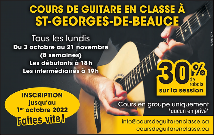 Publicité Automne 2022 St-Georges-de-Beauce