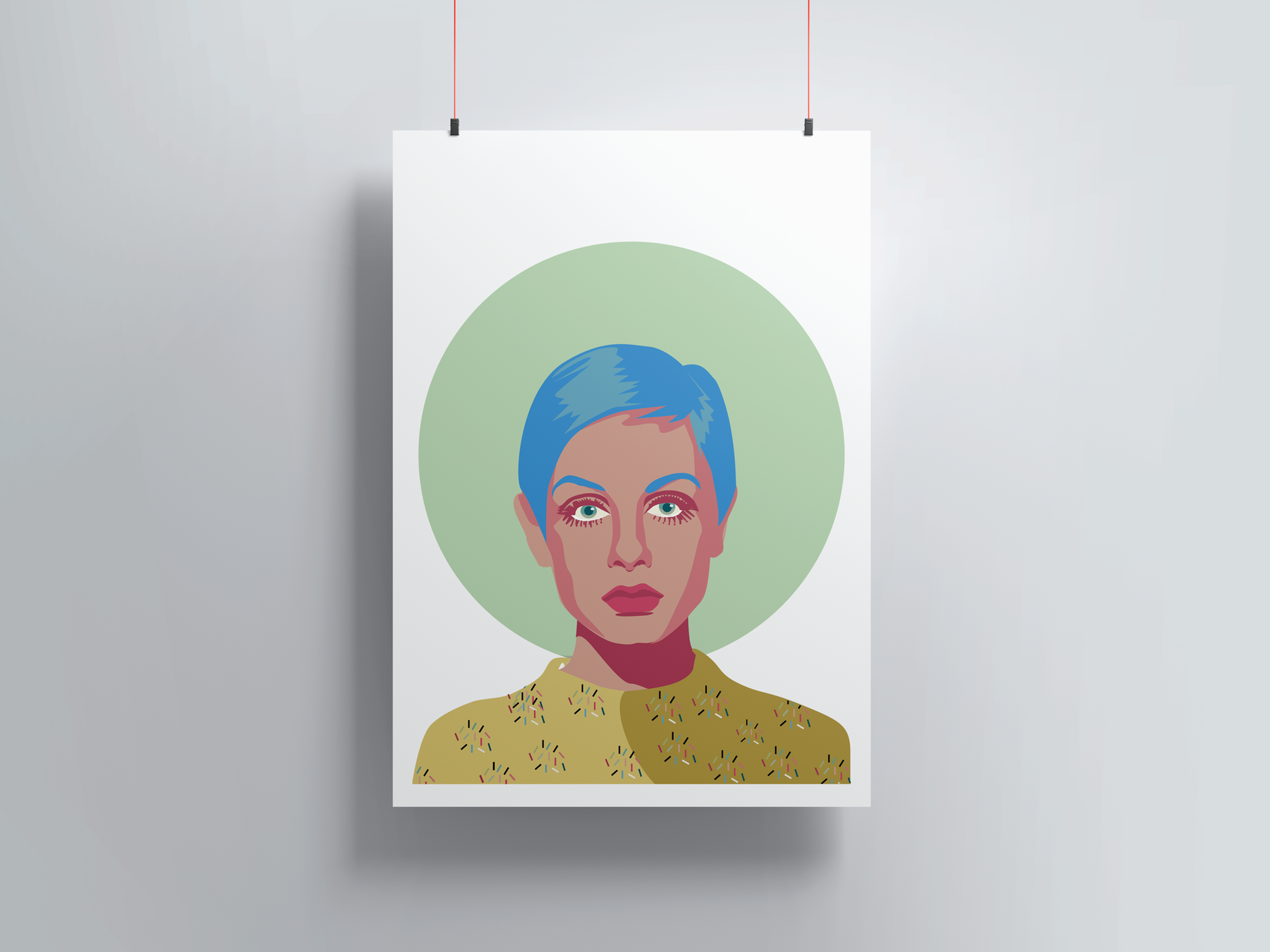 Poster pop Art de Twiggy
