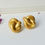 Thumbnail: Large knot studs, statement polymer clay knot earrings