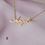 Thumbnail: Angel necklace, handwriting Angel 18k gold plated necklace