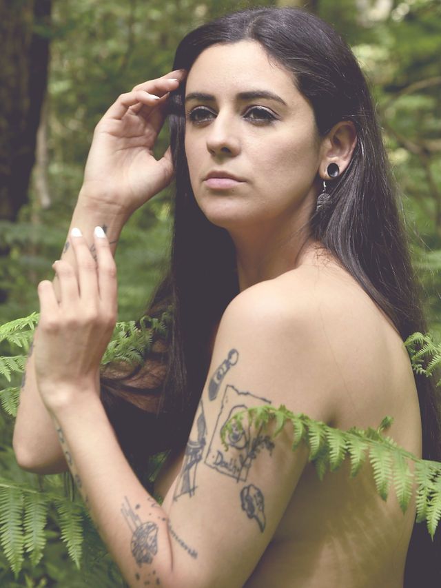 Misuzu nude in the ferns