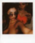Polaroid selfie of Misuzu and Stacie Mai.