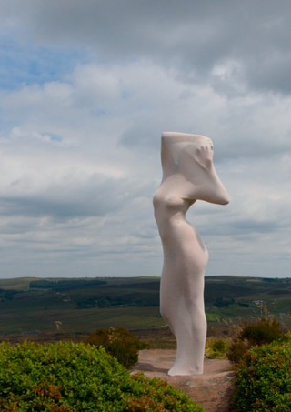 Misuzu in the cocoon at The Roaches