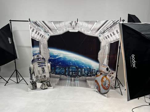 Space craft set at a studio