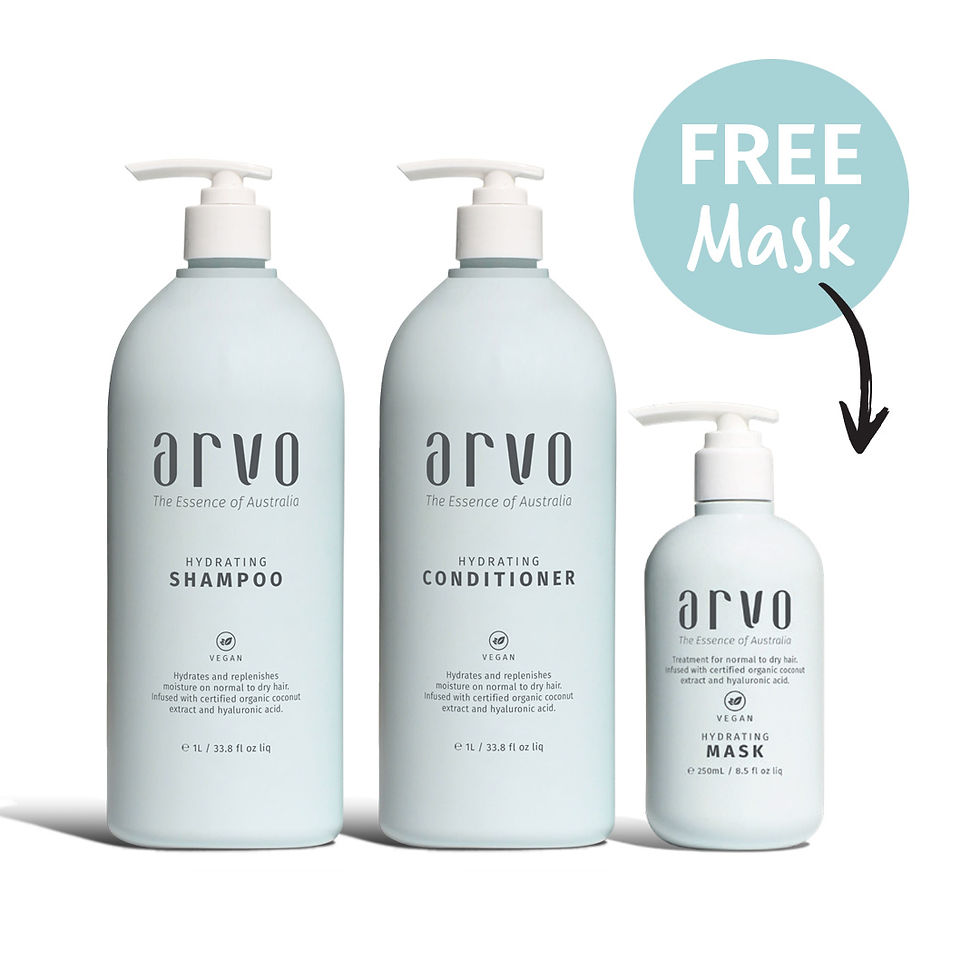 Arvo Haircare Hydrating Haircare 1L Bundle with free mask