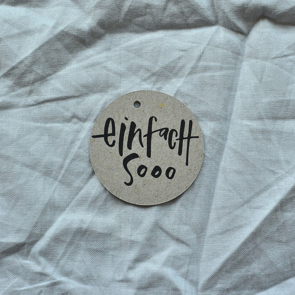 Miniaturbild: Anhänger rund "einfach sooo" (5 Stk.)