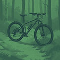 green icon type style illustration, moun