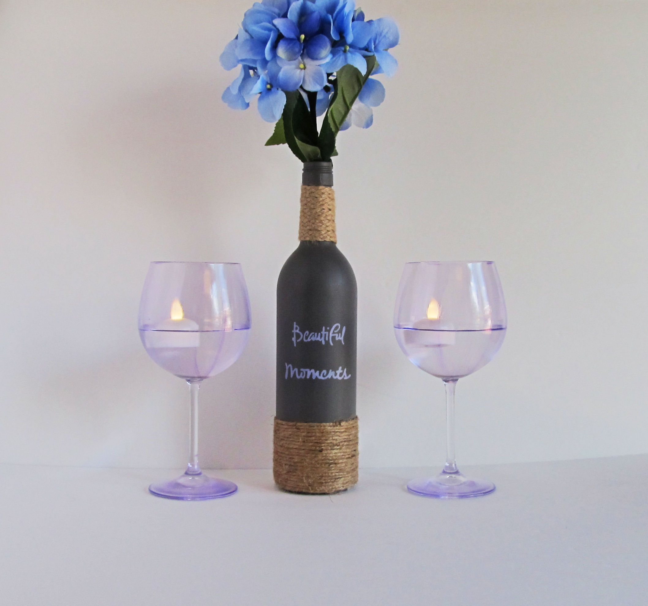 Beautiful Moments Wine Bottle Set, Twine Wrapped