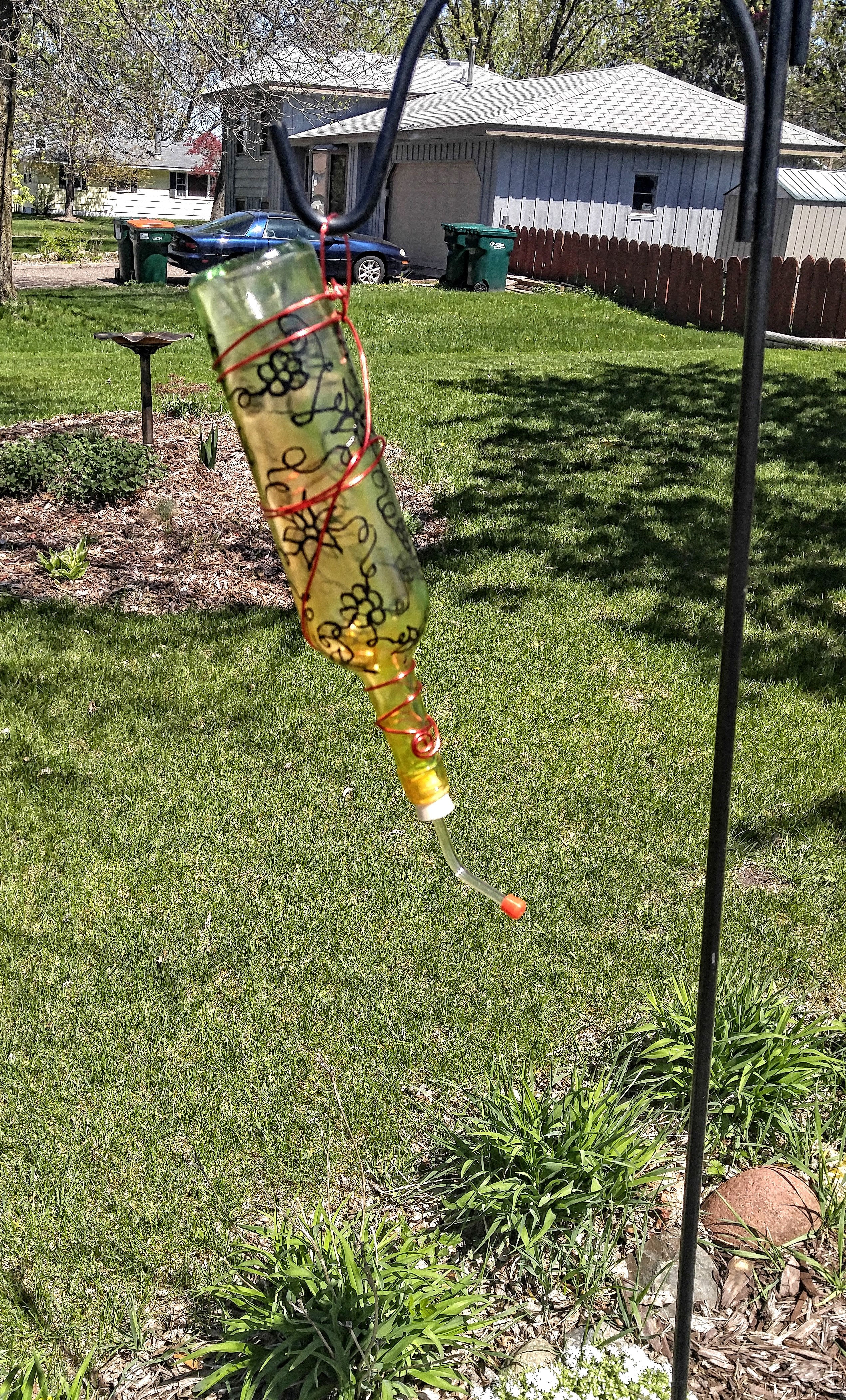 Floral Hummingbird Feeder